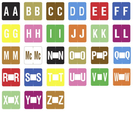 Barkley FADBM Compatible Alpha Labels, 1 pack Each Letter “A-Z ...