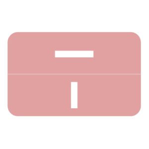 Tab/Smead ACCS Compatible Alpha Labels, Letter "I", Pink, Laminated Stock, 1-5/8" X 1" Individual Letters - Pack of 100 - Image 1