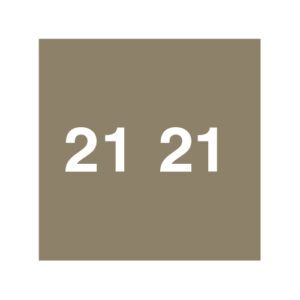2021 Year Labels, Gray, Ames Compatible, Unlaminated Stock, 1-7/8" X 1-7/8" - Bulk (5 Rolls of 1000) - Image 1